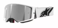 Ochelari de motocross ALPINESTARS SUPERTECH CORP WHITE MIRROR-SILVER