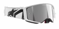 Ochelari de motocross ALPINESTARS SUPERTECH CORP WHITE MIRROR-SILVER