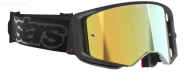 Motocross goggles ALPINESTARS SUPERTECH VISTA BLACK MIRROR-GOLD