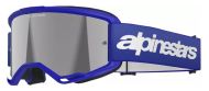 Motocross Goggles ALPINESTARS VISION 3 WORDMARK BL MIRROR-SIL
