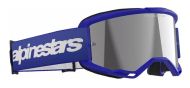 Motocross Goggles ALPINESTARS VISION 3 WORDMARK BL MIRROR-SIL