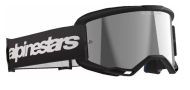 Motocross Goggles ALPINESTARS VISION 3 WORDMARK BLK MIRROR-SIL