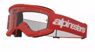Motocross goggles ALPINESTARS VISION 3 WORDMARK RED CLEAR