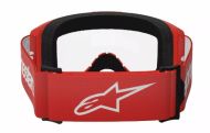Motocross goggles ALPINESTARS VISION 3 WORDMARK RED CLEAR