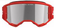 Motocross goggles ALPINESTARS VISION 3 WORDMARK RED MIRROR-SIL