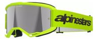 Motocross goggles ALPINESTARS VISION 3 WORDMARK YLW FLUO MIRROR-SIL