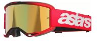 Motocross goggles ALPINESTARS VISION 5 BLAZE RED MIRROR-GLD