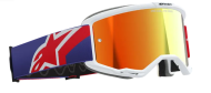 Motocross Goggles ALPINESTARS VISION 5 CORP RED/PURPLE MIRROR RED
