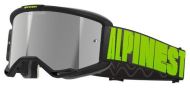 Motocross goggles ALPINESTARS VISION 5 HOLLOW CHARCOAL YLLW FL Mirror SILVER