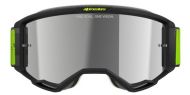 Motocross goggles ALPINESTARS VISION 5 HOLLOW CHARCOAL YLLW FL Mirror SILVER