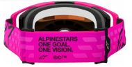 Motocross Goggles ALPINESTARS VISION 8 CORP PINK MIRROR-RED