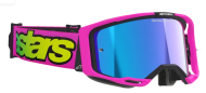 Motocross goggles ALPINESTARS VISION 8 VISTA PINK/YELLOW MIRROR-BLUE