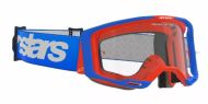 Motocross Goggles ALPINESTARS VISION 8 WORDMARK BL/OR CLEAR