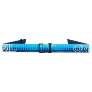 Motocross goggles O'NEAL B-10 STRIPED BLUE/BLUE - CLEAR