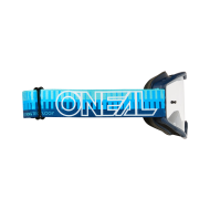 Motocross goggles O'NEAL B-10 STRIPED BLUE/BLUE - CLEAR