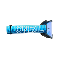 Motocross Goggles O'NEAL B-10 STRIPED BLUE/BLUE - RADIUM BLUE