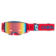 Motocross Goggles O'NEAL B-33 BOLD RED/BLUE - RADIUM RED