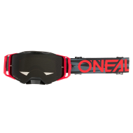 Motocross goggles O'NEAL B-33 ICTUS BLACK/RED - GRAY