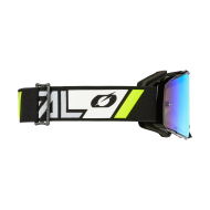 Motocross Goggles O'NEAL B-55 CRAM BLACK/WHITE - RADIUM GOLD