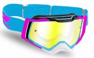 Motocross Goggles PROGRIP 3309 RAPID TBW/MIR BL