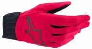 Motocross gloves ALPINESTARS A-DURA RAIN RED FLUO
