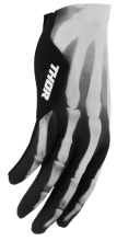 Γάντια μοτοκρός THOR SPORTMODE X-RAY ΜΑΥΡΑ/ΛΕΥΚΑ