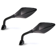 Καθρέπτες μοτοσυκλέτας BARRACUDA RACE ΜΑΥΡΟ ΜΑΤ