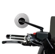 Motorcycle mirrors BARRACUDA SKIN-S B-LUX SILVER