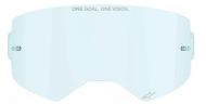 Placa pentru ochelari de motocross ALPINESTARS SUPERTECH CLEAR BLUE