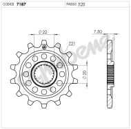 Предно зъбчато колело (пиньон) TROFEO 367187Z12