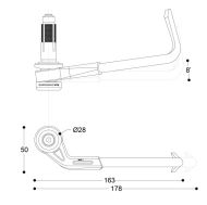 Safety lever BARRACUDA LEVER PRO-TECT B-LUX VR|46
