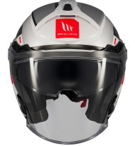 Κράνος Scooter MT COSMO SV SILENCE A2 ΓΚΡΙ ΓΥΑΛΙΣΤΕΡΟ