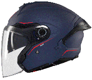 Скутер каска MT COSMO SV SOLID A7 MATT BLUE