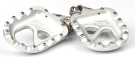Steps RFX Pro CNC Aluminum Trials Footrest (Silver) Universal - Gas Gas/Beta/Sherco/Montesa