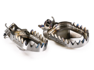 RFX Pro Series Anti-Mud Footrests - Titanium Fantic/Yamaha YZ 250F 24-25 / 450F 23-25