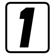 BARRACUDA NUMBER STICKER - 1