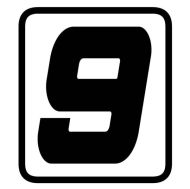 BARRACUDA NUMBER STICKER - 9
