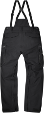 Textile motorcycle pants ICON STORMHAWK WP OVERPANT - BLACK
