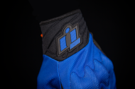 Textile motorcycle gloves ICON ANTHEM 2 - BLUE