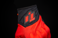 Textile motorcycle gloves ICON ANTHEM 2 - RED