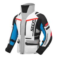 Textile motorcycle jacket SECA ARRAKIS III GRAY/BLUE/RED