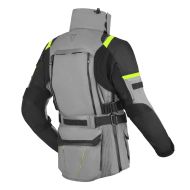 Textile motorcycle jacket SECA ARRAKIS III TITANIUM/NEON YELLOW