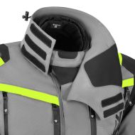 Textile motorcycle jacket SECA ARRAKIS III TITANIUM/NEON YELLOW