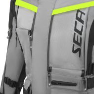 Textile motorcycle jacket SECA ARRAKIS III TITANIUM/NEON YELLOW