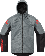 Textile motorcycle jacket ICON AIRFORM BATTLESCAR - GRAY