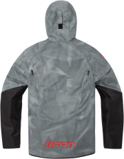 Textile motorcycle jacket ICON AIRFORM BATTLESCAR - GRAY