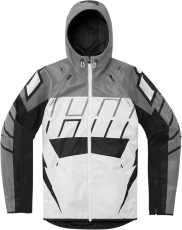 Textile motorcycle jacket ICON AIRFORM RETRO GRAY