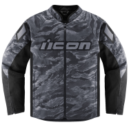 Textile motorcycle jacket ICON HOOLIGAN CE TIGER`S BLOOD GRAY