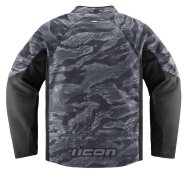 Textile motorcycle jacket ICON HOOLIGAN CE TIGER`S BLOOD GRAY