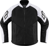 Textile motorcycle jacket ICON MESH AF WHITE